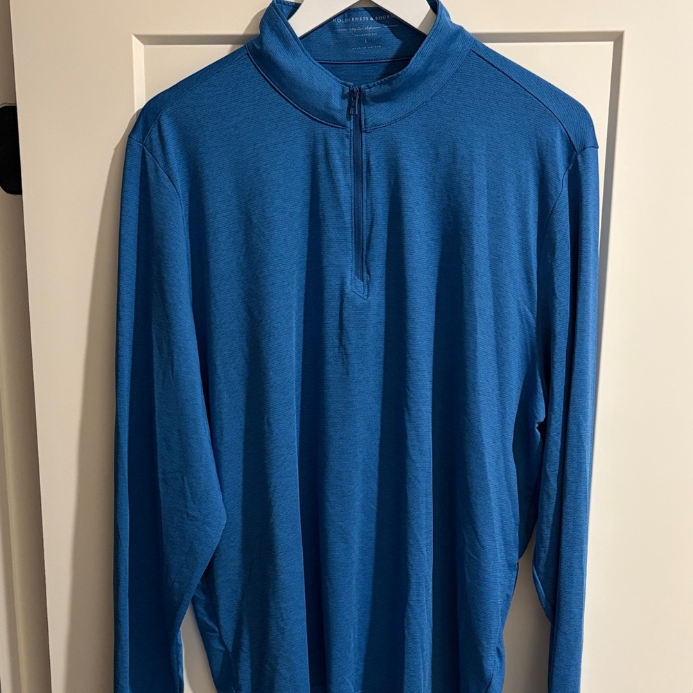 Holderness & Borne Blue Windbreaker Jacket